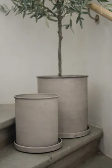 Cache-pot Plant pot, large, lot de 2 - Beige - DBKD