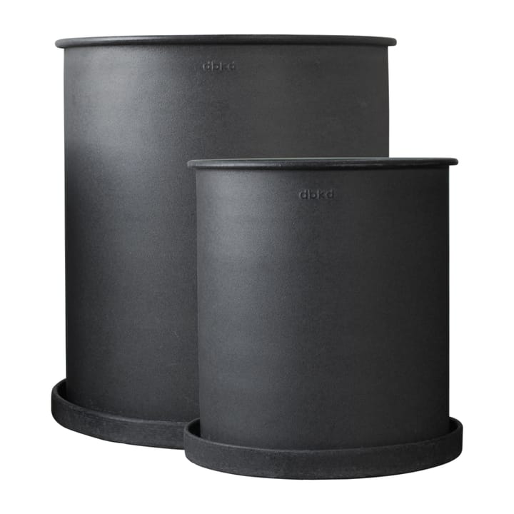 Cache-pot Plant pot, large, lot de 2 - Black - DBKD