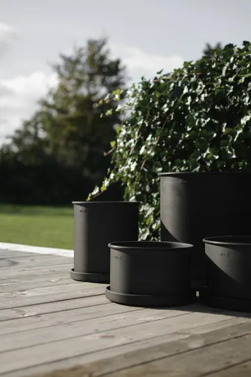 Cache-pot Plant pot, large, lot de 2 - Black - DBKD