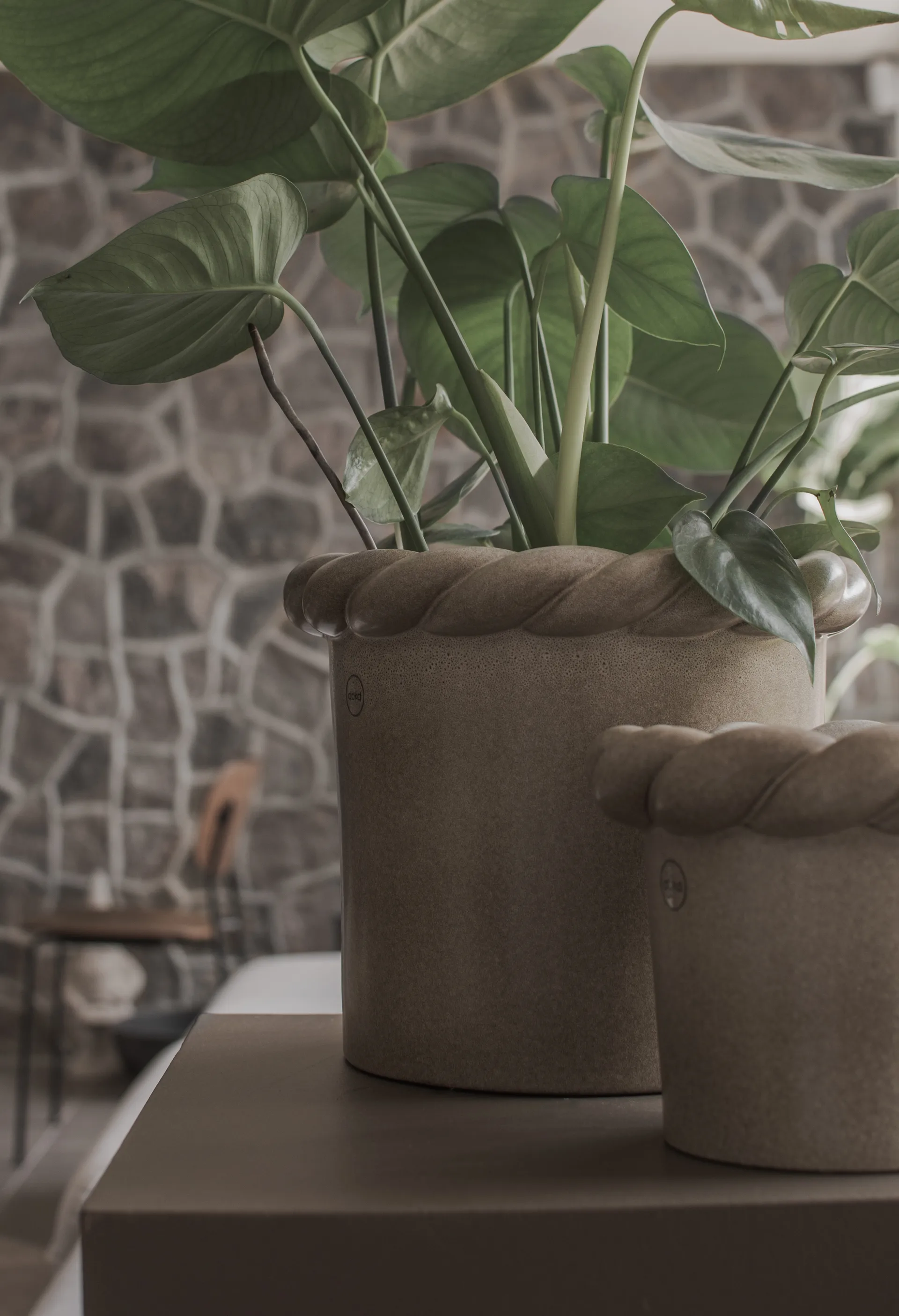 Cache-pot Twine Ø 22 cm, Beige DBKD