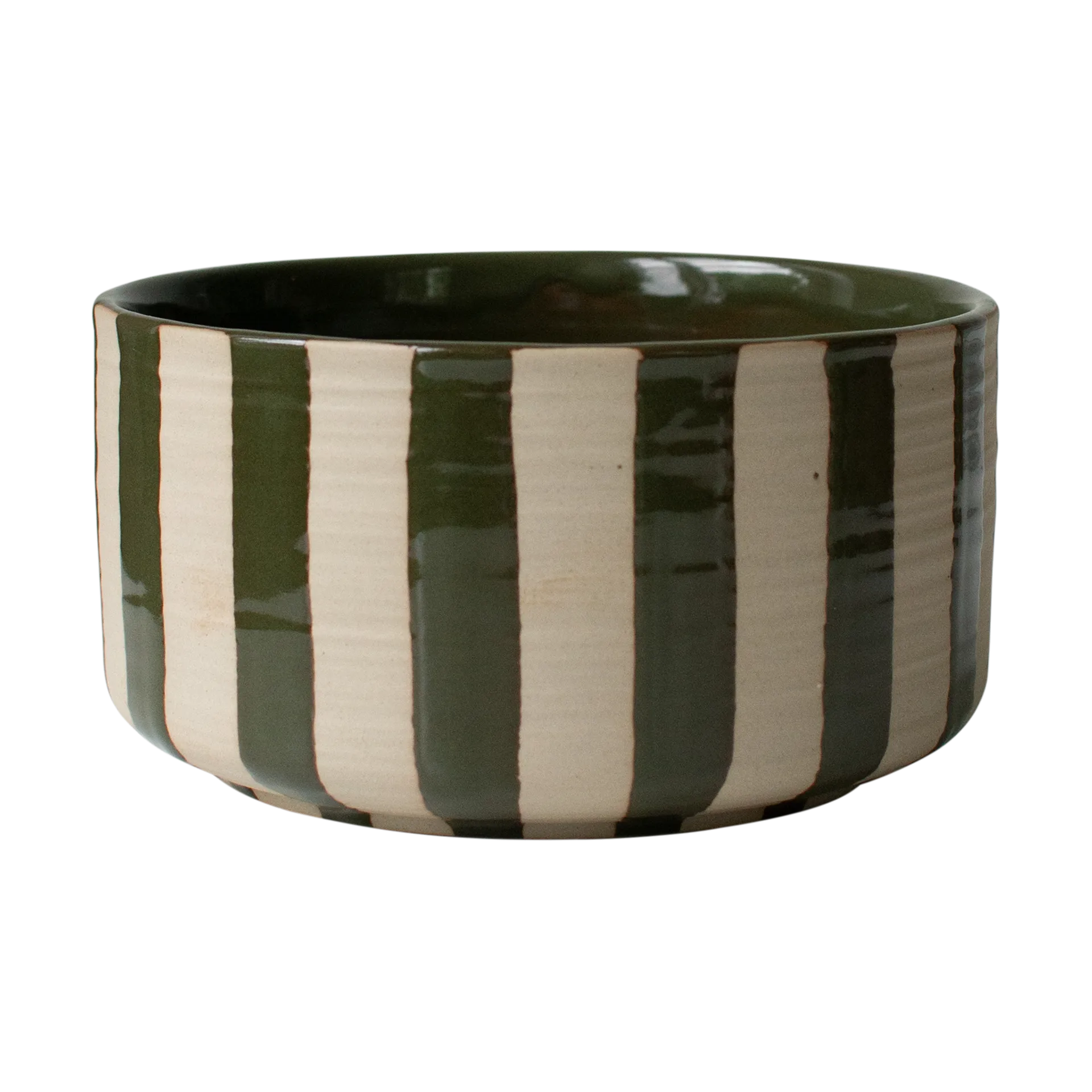 Coupe décorative Line Ø16 cm, Stripe Green DBKD