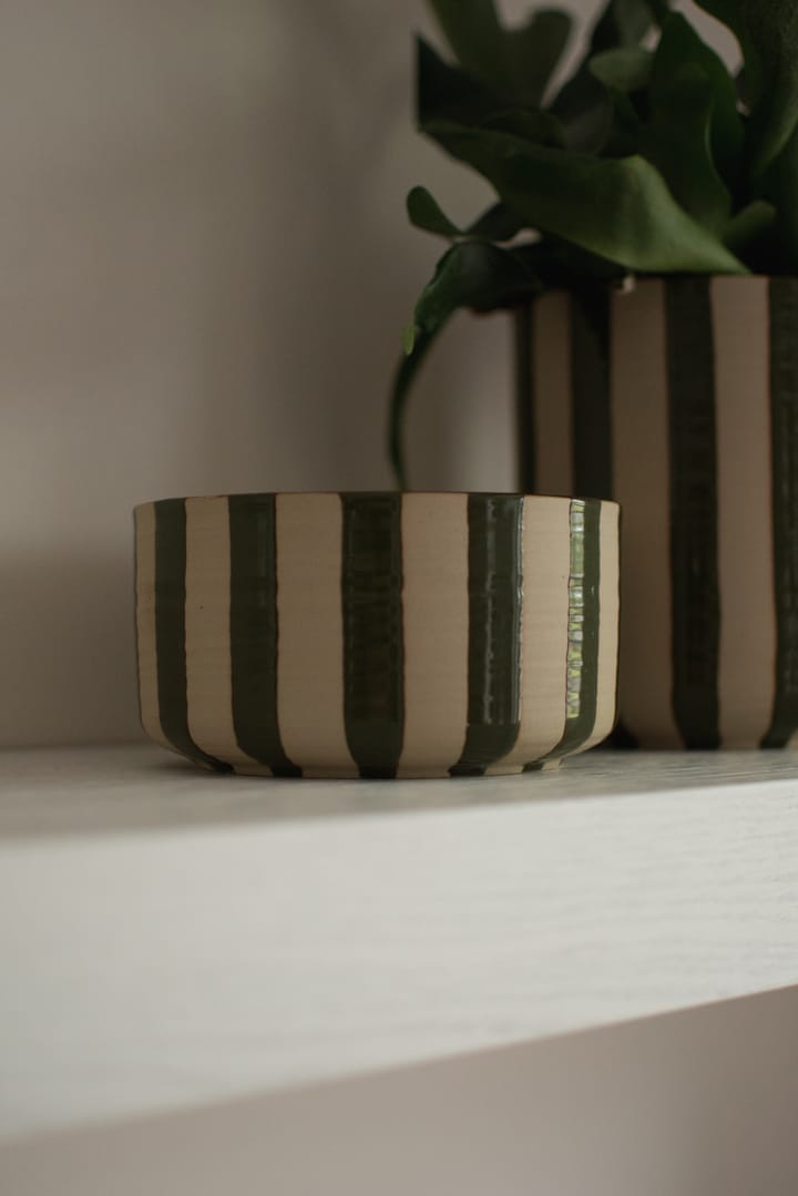 Coupe décorative Line Ø16 cm, Stripe Green DBKD