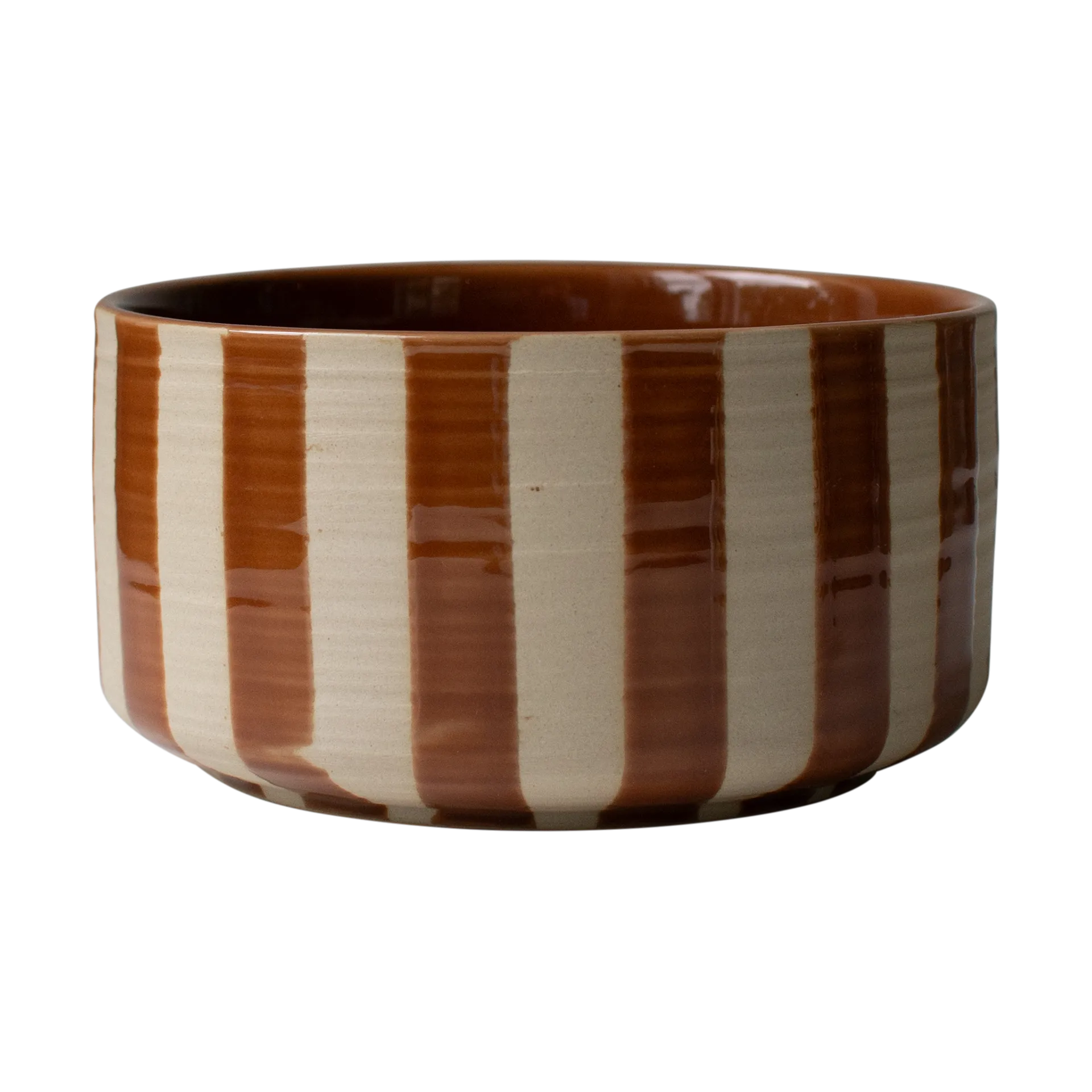 Coupe décorative Line Ø16 cm, Stripe nougat DBKD