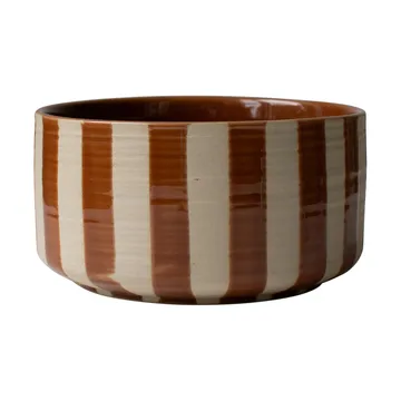 Coupe décorative Line Ø16 cm - Stripe nougat - DBKD