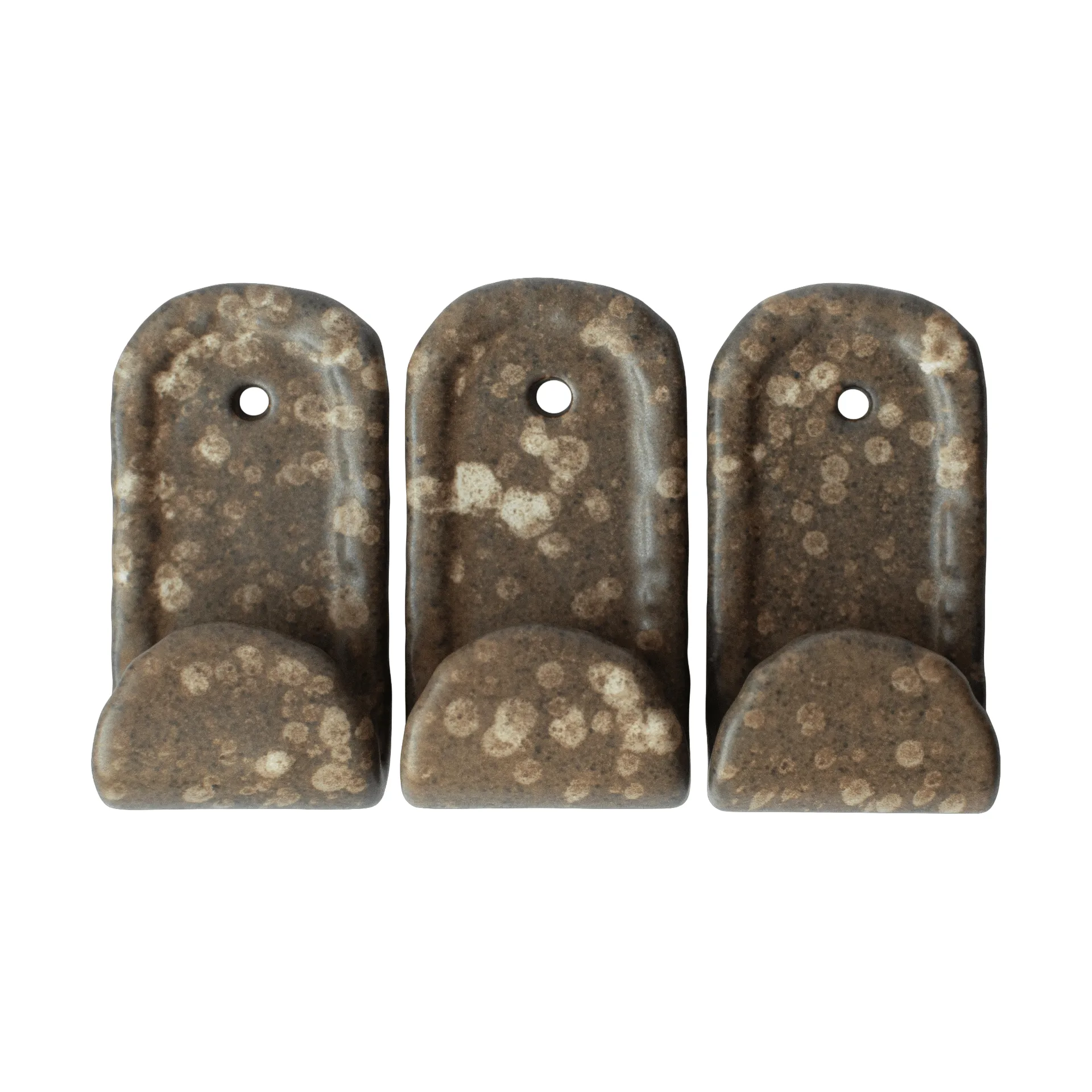 Crochets Hook, lot de 3, Brown dot DBKD