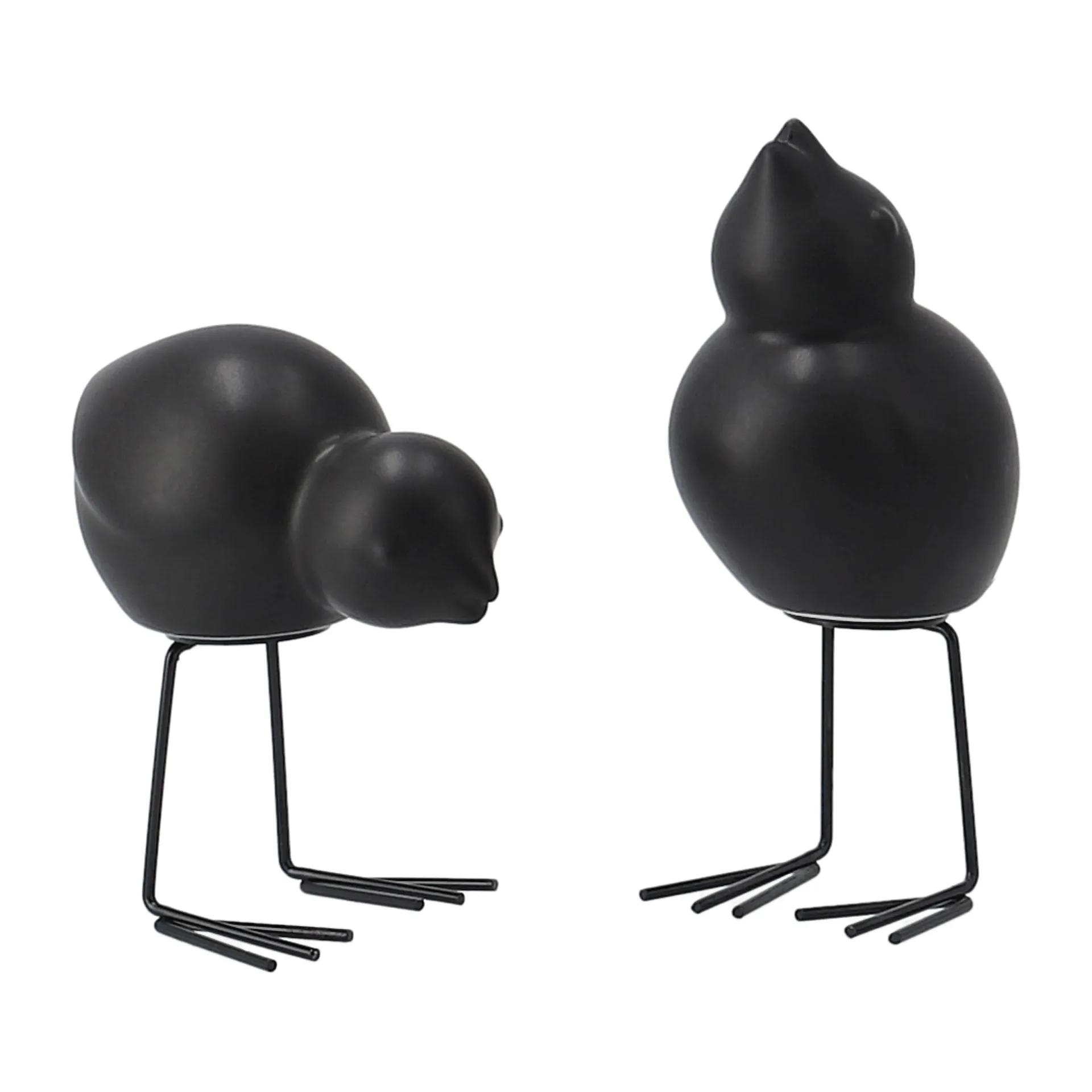 DBKD Décoration de Pâques Swedish Birds Lot de 2, Black DBKD