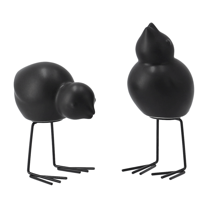 DBKD Décoration de Pâques Swedish Birds Lot de 2 - Black - DBKD
