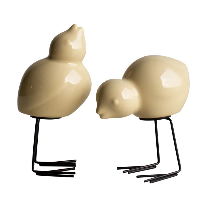 DBKD Décoration de Pâques Swedish Birds Lot de 2 - Shiny yellow - DBKD