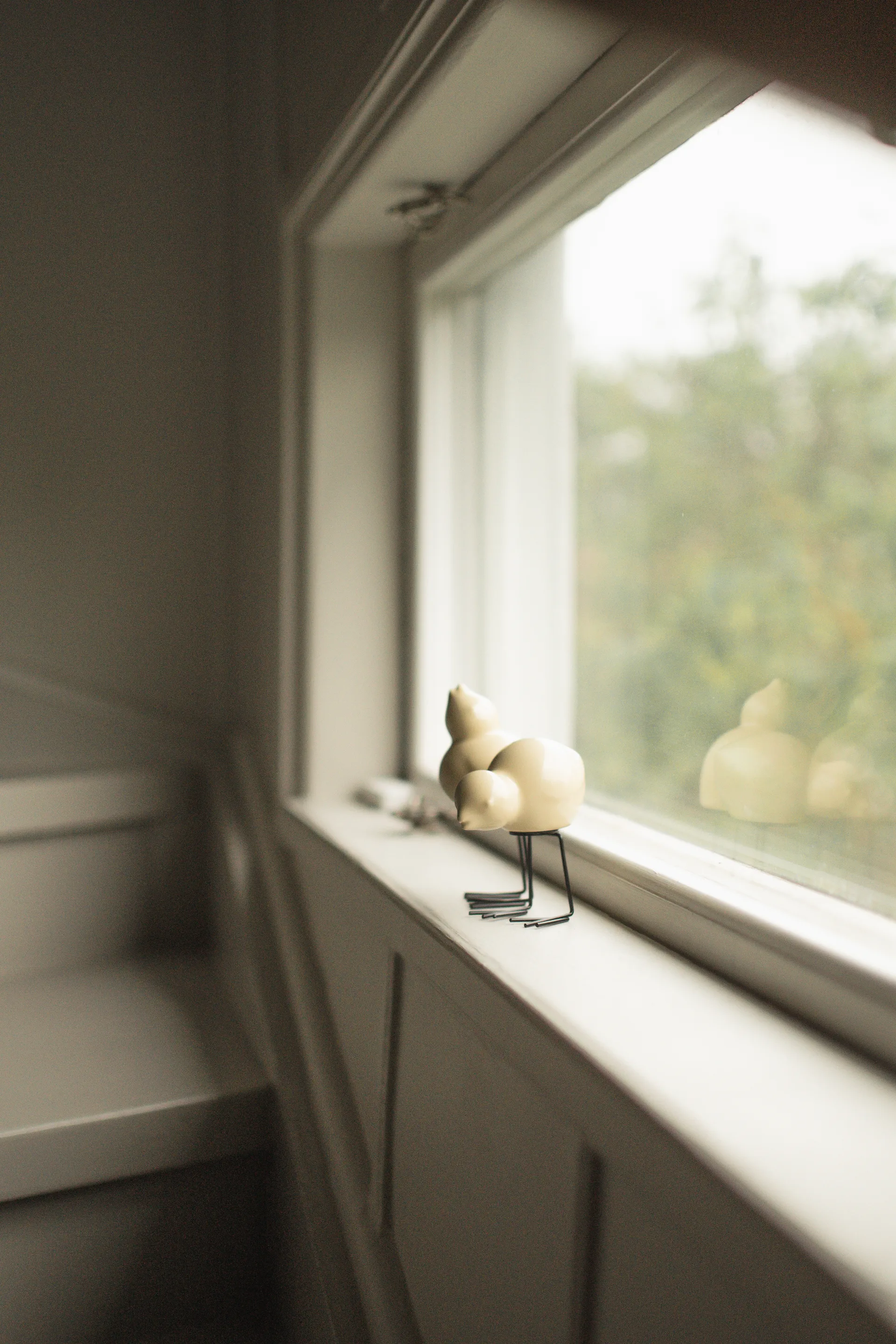 DBKD Décoration de Pâques Swedish Birds Lot de 2, Shiny yellow DBKD