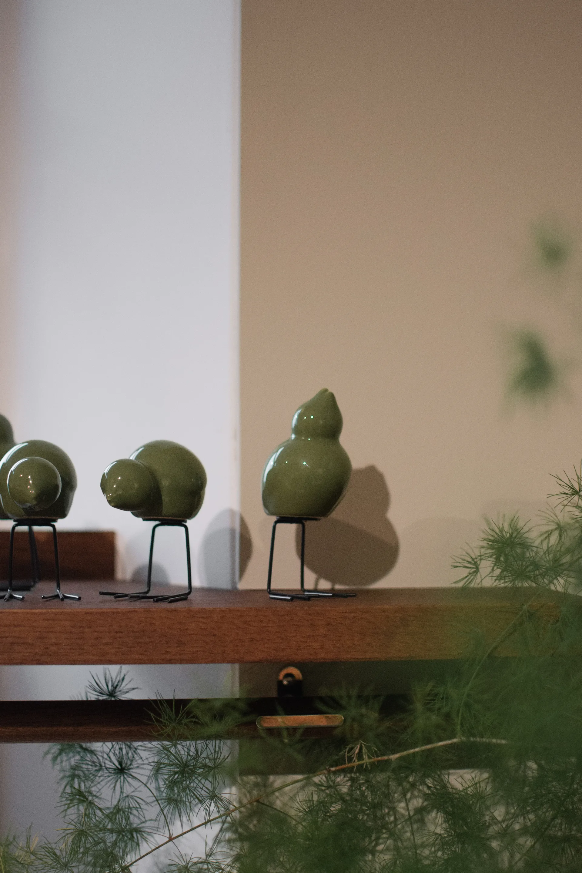 DBKD Décoration de Pâques Swedish Birds Lot de 2, Vert brillant DBKD