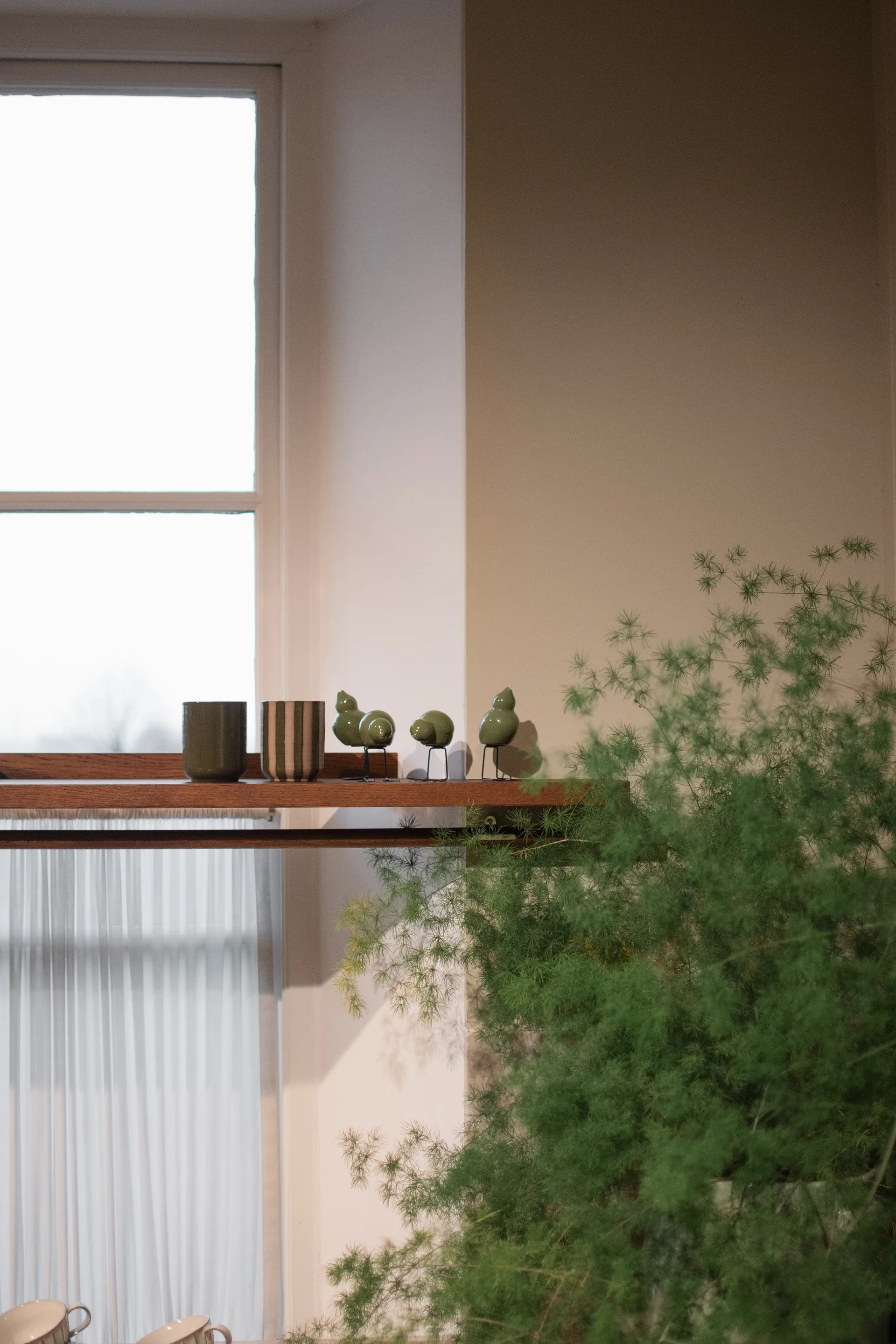 DBKD Décoration de Pâques Swedish Birds Lot de 2, Vert brillant DBKD