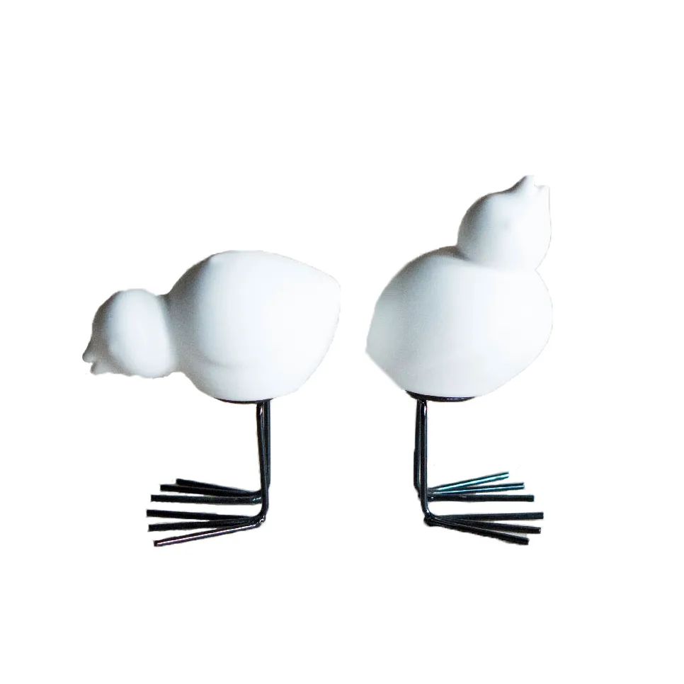 DBKD Décoration de Pâques Swedish Birds Lot de 2, White DBKD