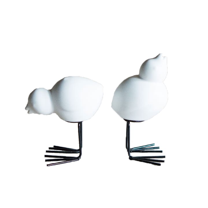 DBKD Décoration de Pâques Swedish Birds Lot de 2 - White - DBKD