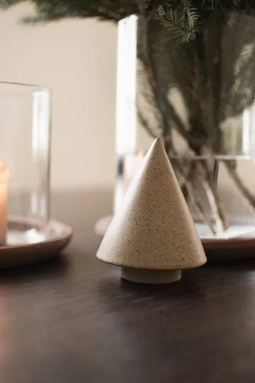 Décoration arbre Peak - Beige, Ø9 cm - DBKD