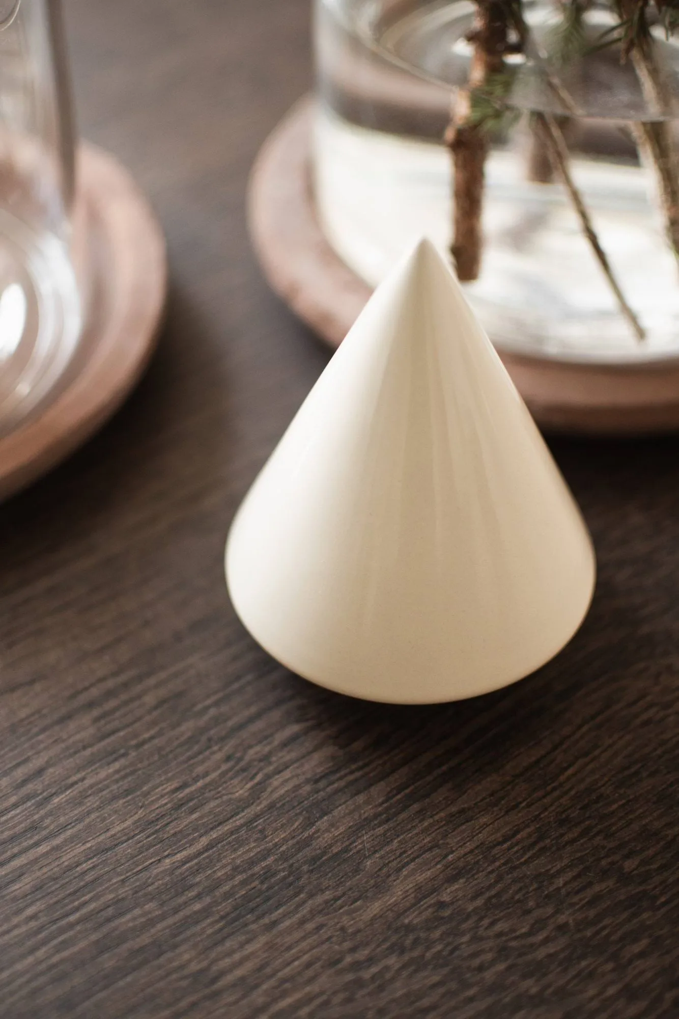 Décoration arbre Peak, Shiny creme, Ø9 cm DBKD