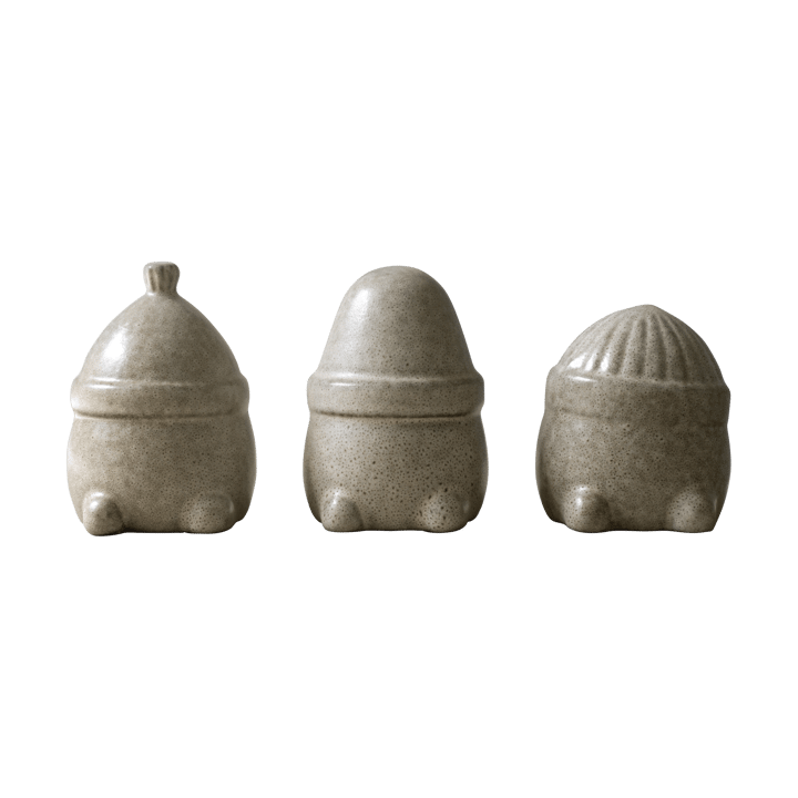 Décoration de Noël Hipster Triplets Lot de 3 - Beige - DBKD