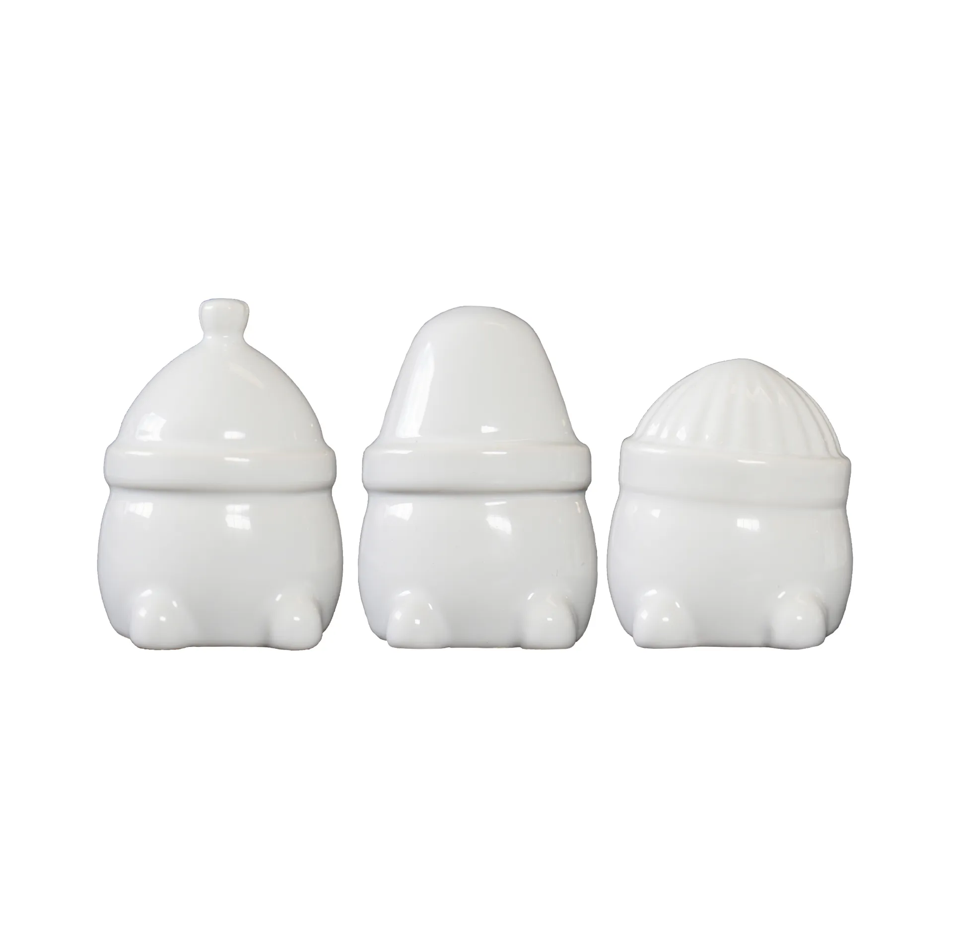 Décoration de Noël Hipster Triplets Lot de 3, Shiny white DBKD