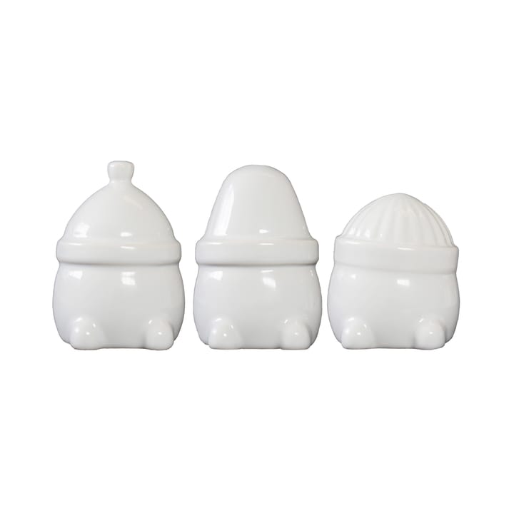 Décoration de Noël Hipster Triplets Lot de 3 - Shiny white - DBKD
