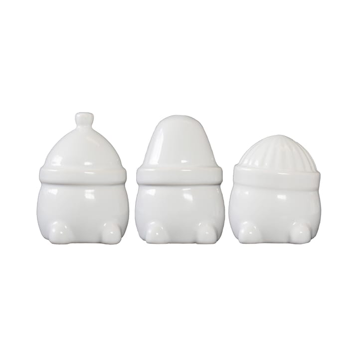 Décoration de Noël Hipster Triplets Lot de 3 - Shiny white - DBKD