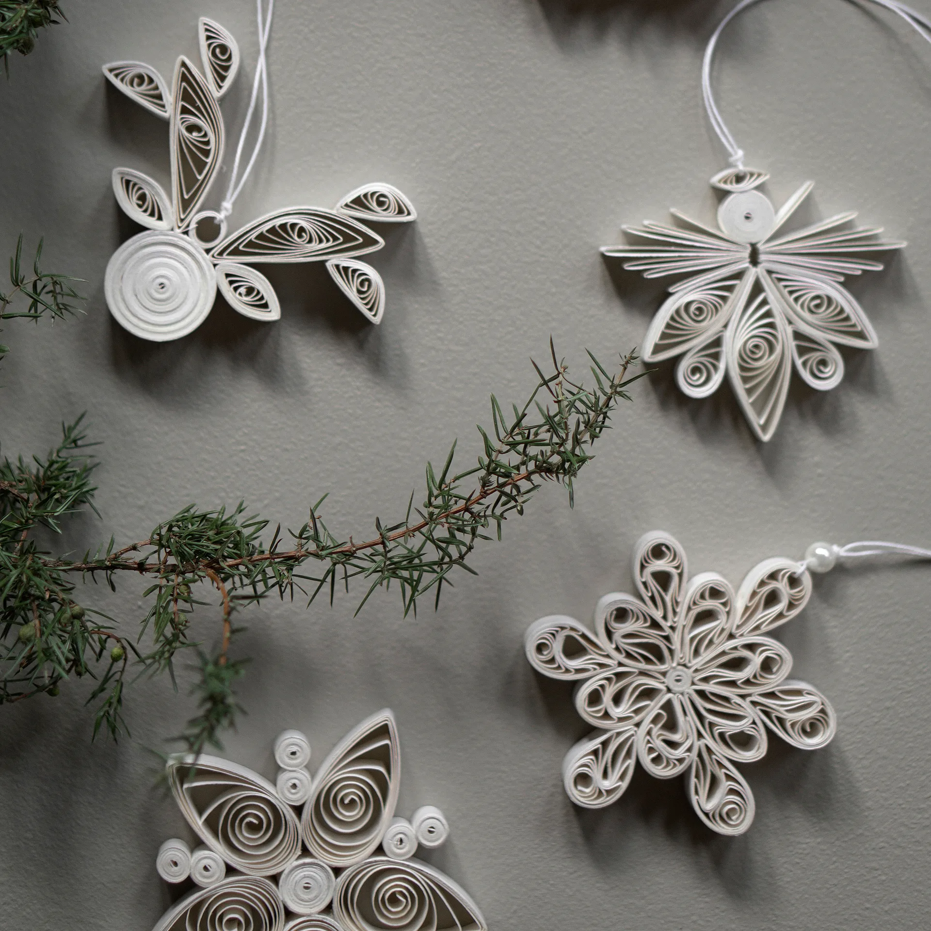 Décoration de Noël Paper Angel, Blanc DBKD