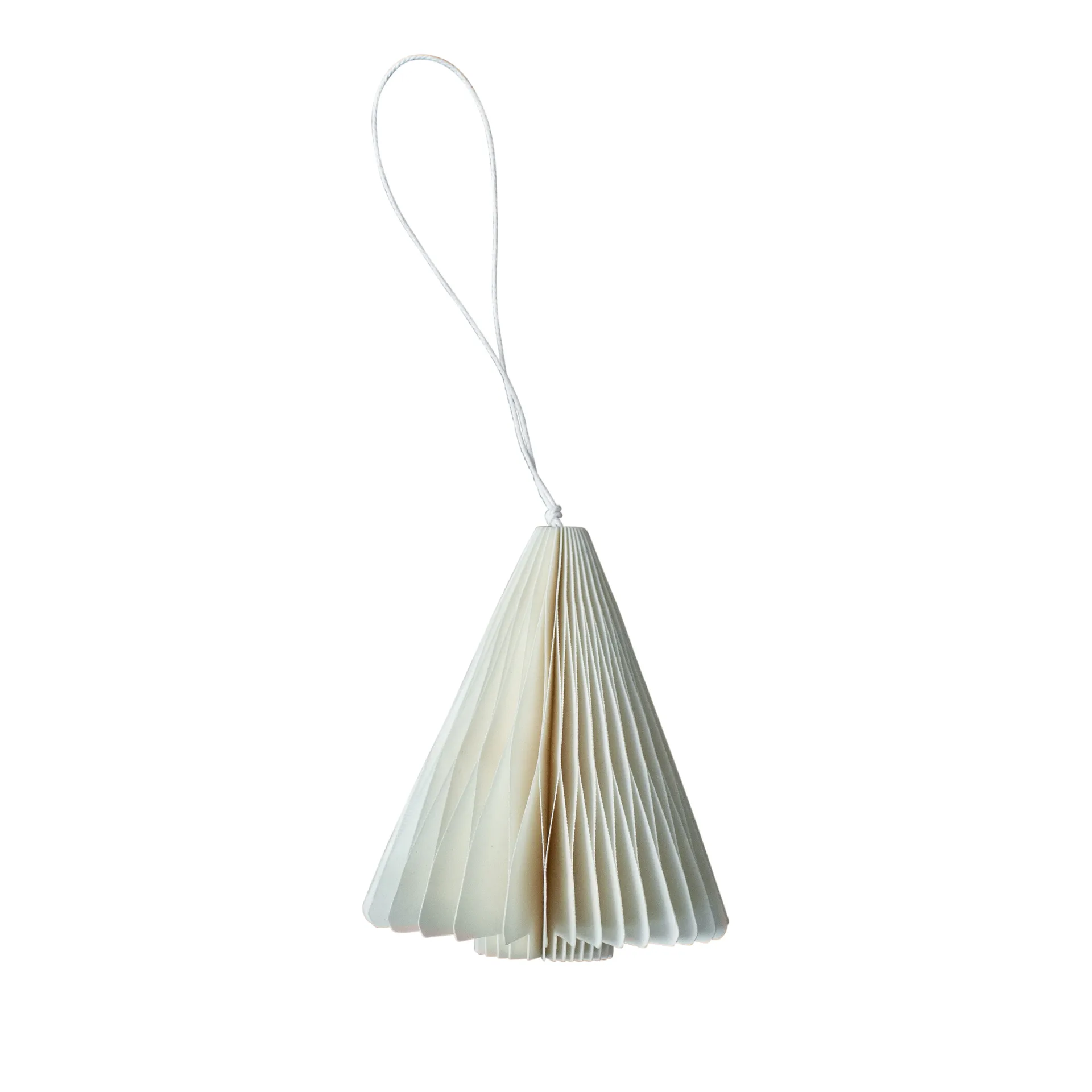 Décoration de Noël Paper tree 7 cm, White DBKD