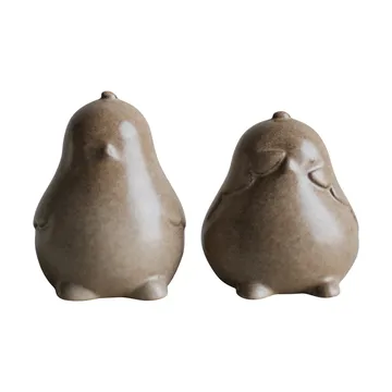 Décoration de Pâques Chubby chicken, Lot de 2 - Beige - DBKD