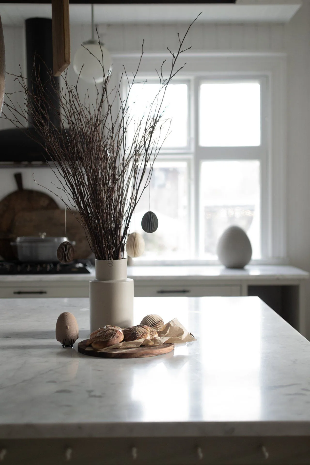 Décoration de Pâques en papier Ovoid 7 cm, Brown DBKD