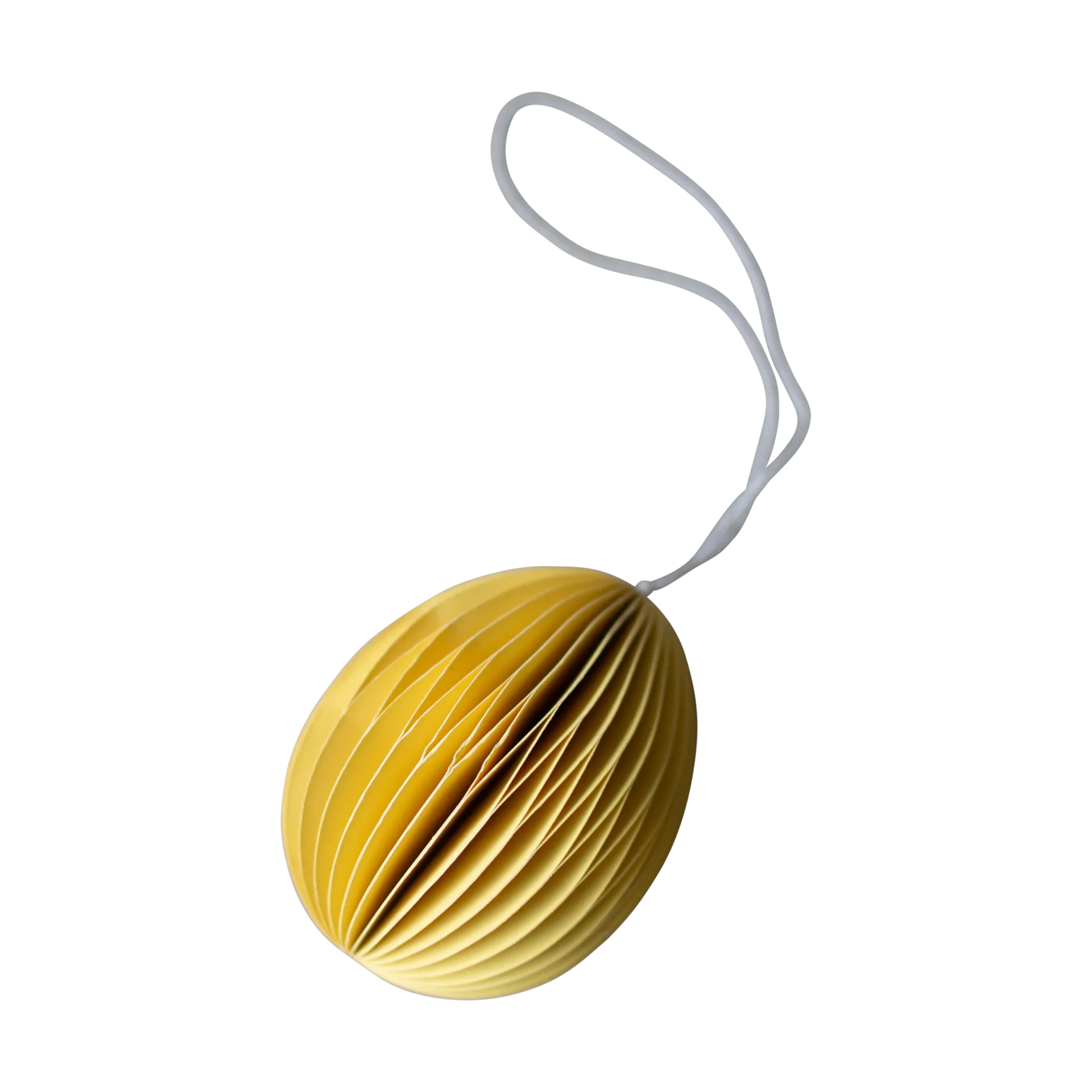 Décoration de Pâques en papier Ovoid 7 cm, Jaune DBKD