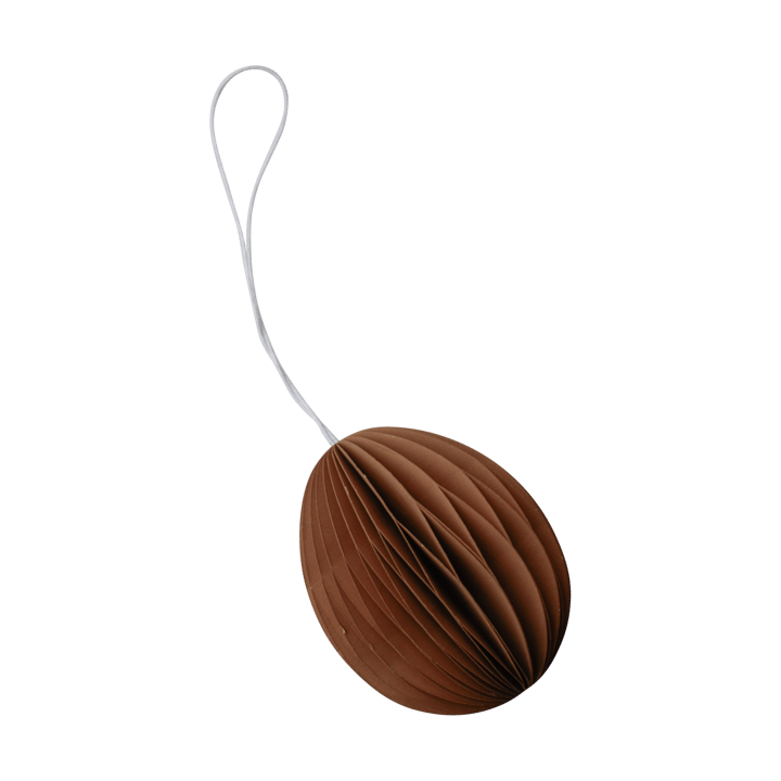 Décoration de Pâques en papier Ovoid 7 cm - Terracotta - DBKD