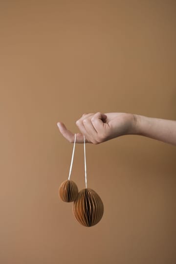 Décoration de Pâques en papier Ovoid 7 cm - Terracotta - DBKD