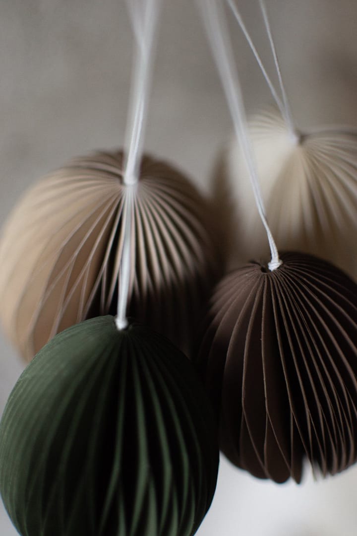 Décoration de Pâques en papier Ovoid 7 cm, White DBKD