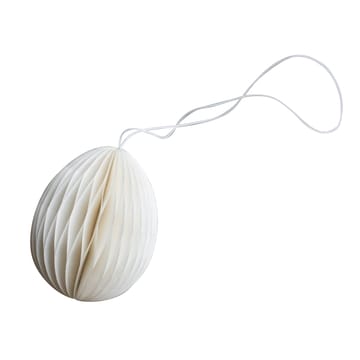 Décoration de Pâques en papier Ovoid 7 cm - White - DBKD
