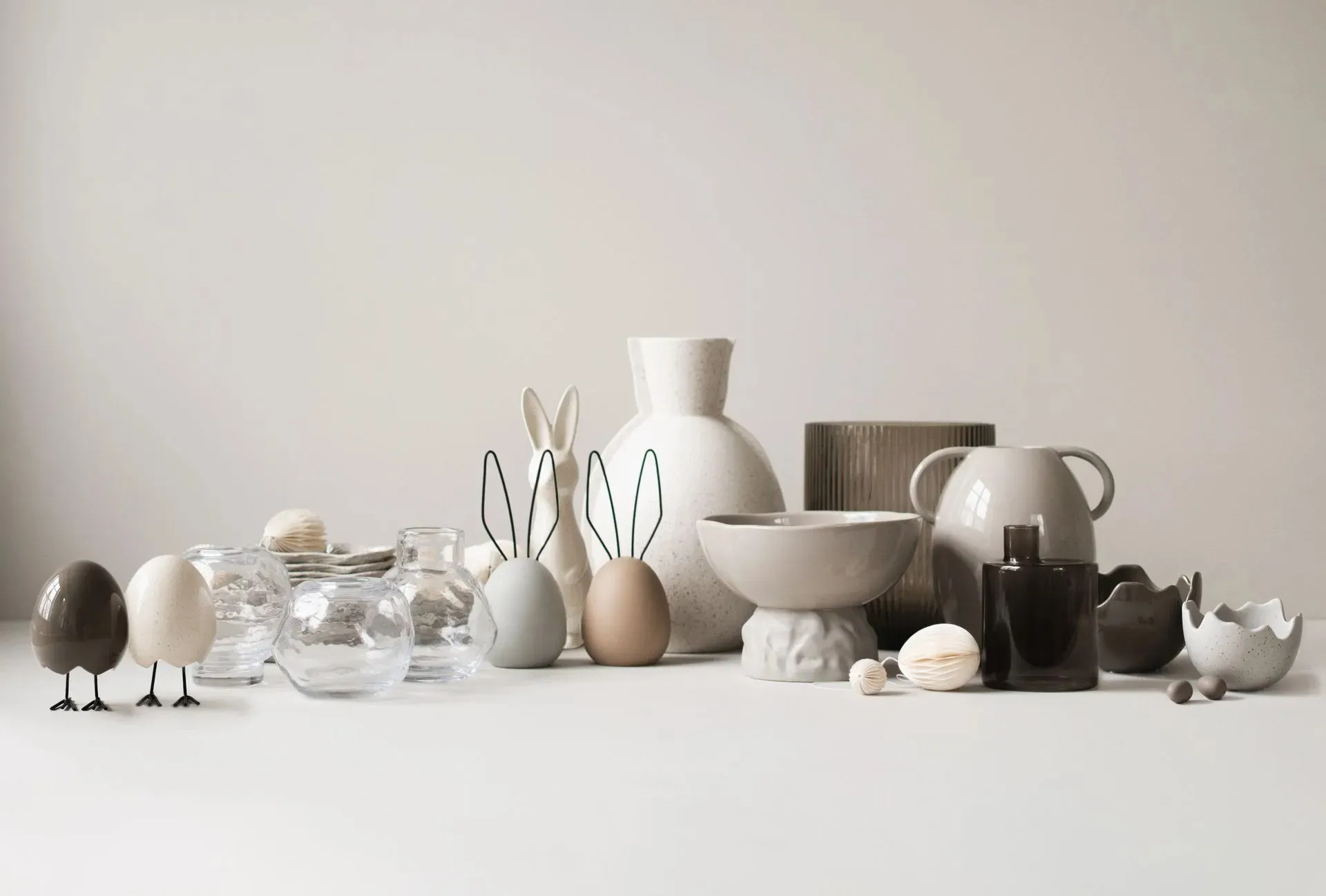 Décoration de Pâques Lièvre H20 cm, Greige DBKD