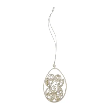 Décoration de Pâques Paper egg - Blanc - DBKD