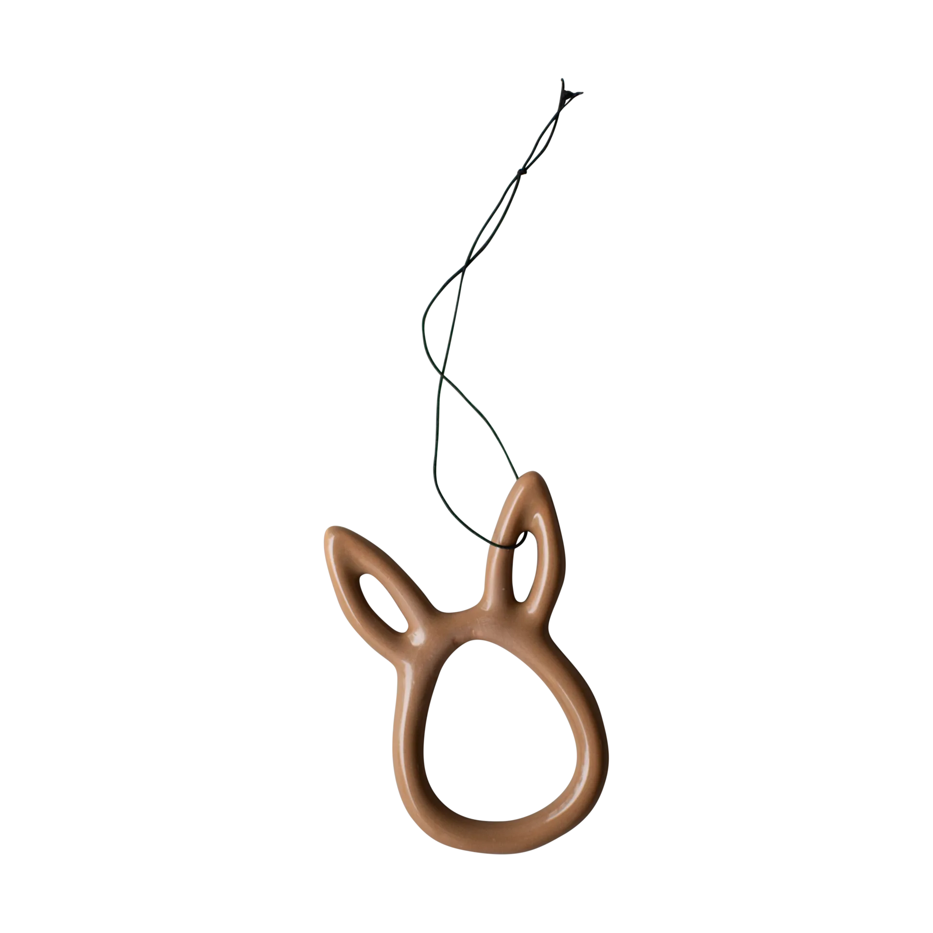 Décoration de Pâques Sprinkle rabbit 8 cm, Noisette brillante DBKD