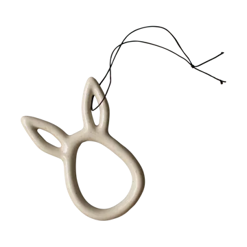 Décoration de Pâques Sprinkle rabbit 8 cm - Vanille - DBKD