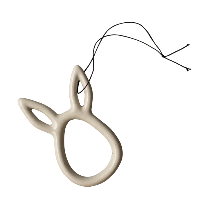 Décoration de Pâques Sprinkle rabbit 8 cm - Vanille - DBKD