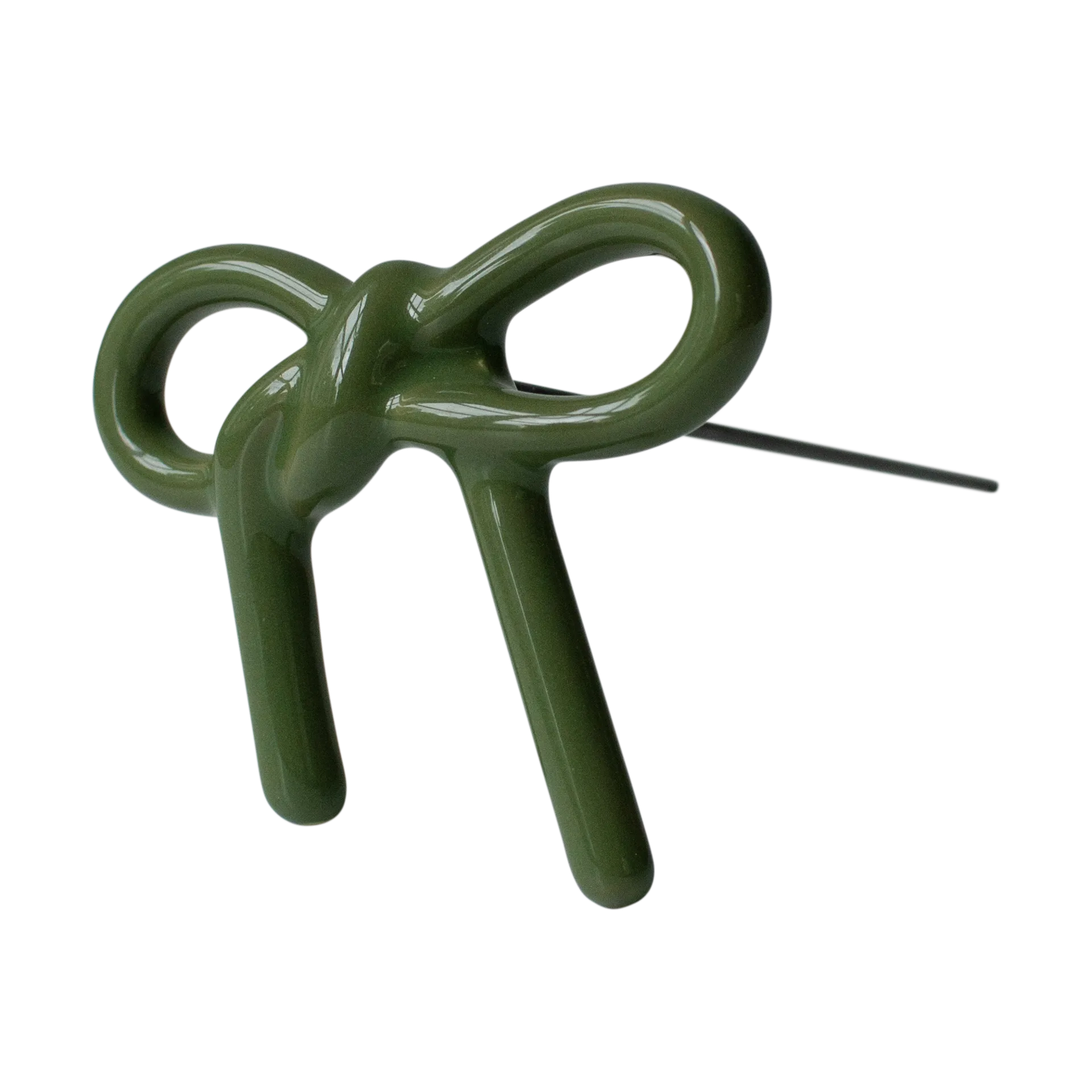 Décoration florale Bow, Shiny green DBKD