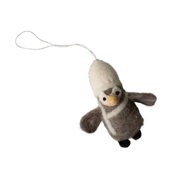 Décoration suspendue Hanging penguin - Beige-white - DBKD
