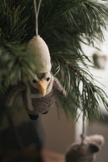 Décoration suspendue Hanging penguin - Beige-white - DBKD