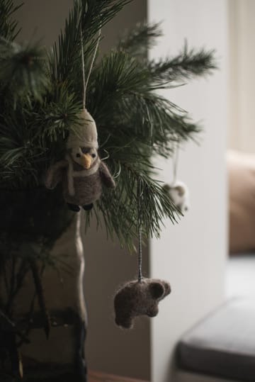 Décoration suspendue Hanging penguin - Beige-white - DBKD