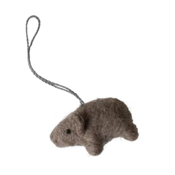 Décoration suspendue Hanging pig - Beige - DBKD