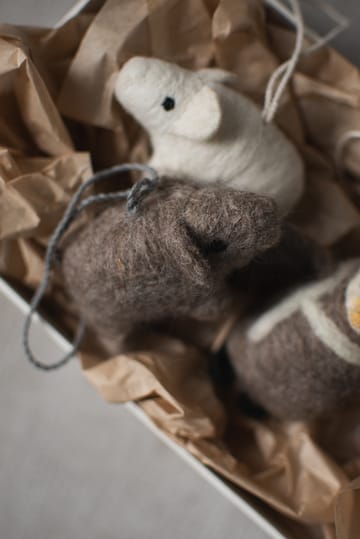 Décoration suspendue Hanging pig - Beige - DBKD