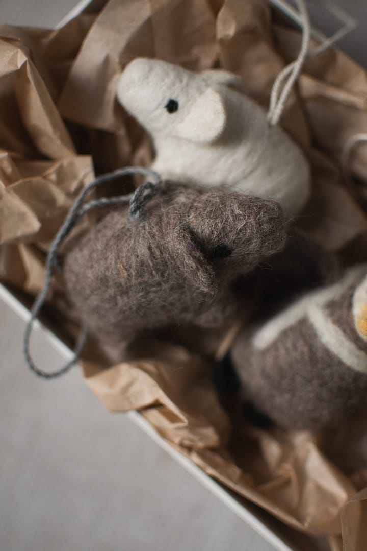Décoration suspendue Hanging pig, Beige DBKD