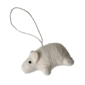 Décoration suspendue Hanging pig - White - DBKD
