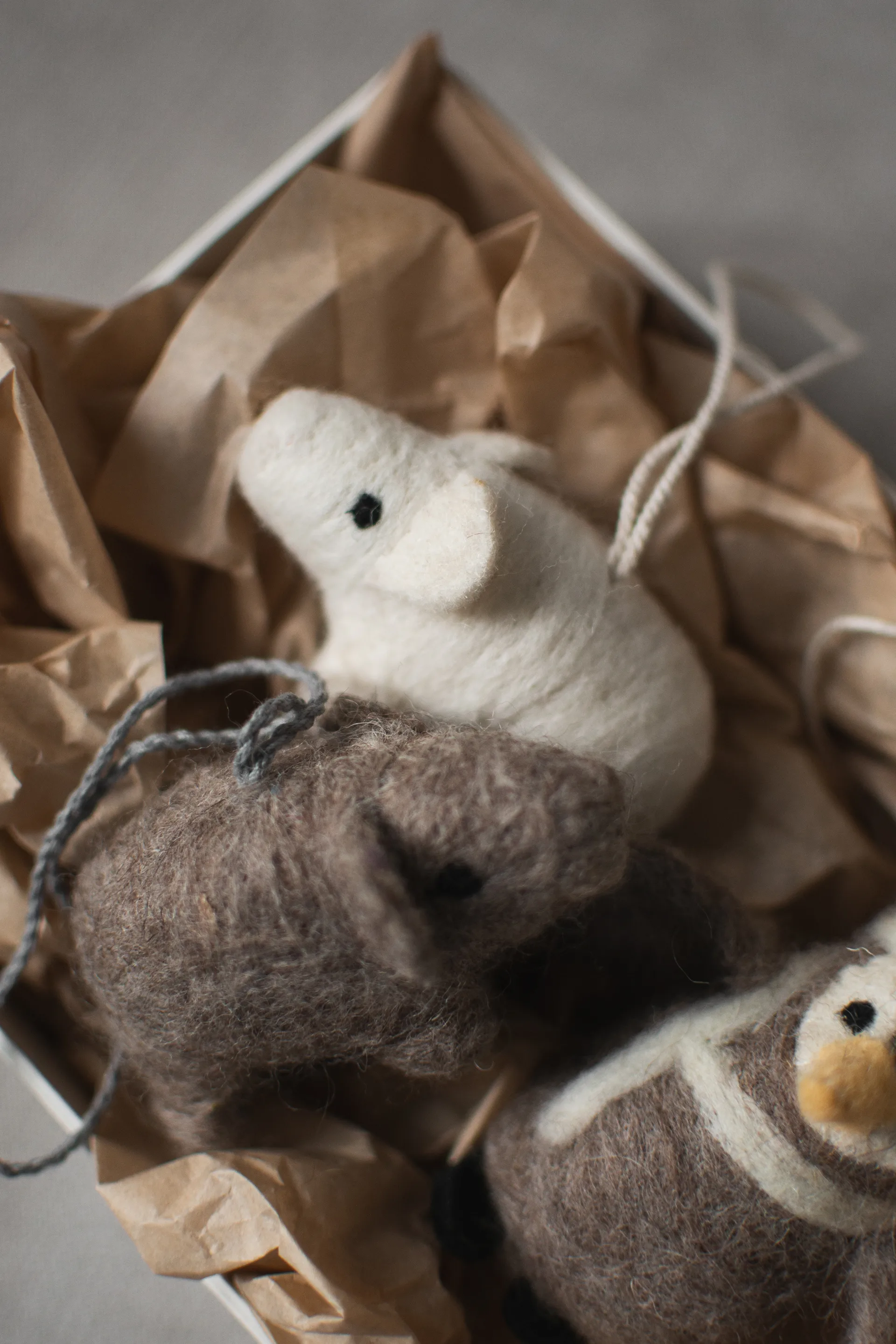 Décoration suspendue Hanging pig, White DBKD