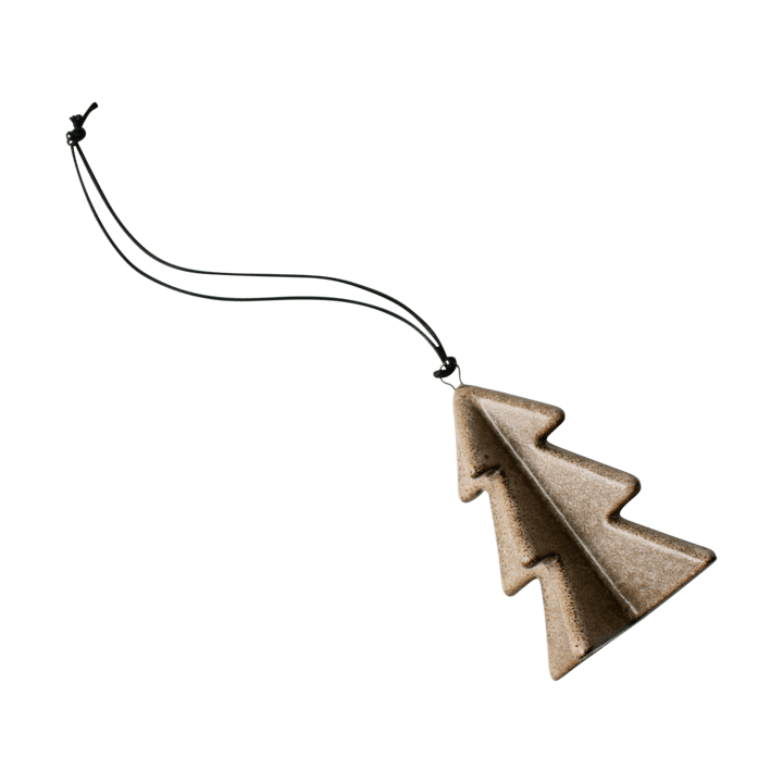 Décoration suspendue Hanging winter tree 7 cm - Beige - DBKD