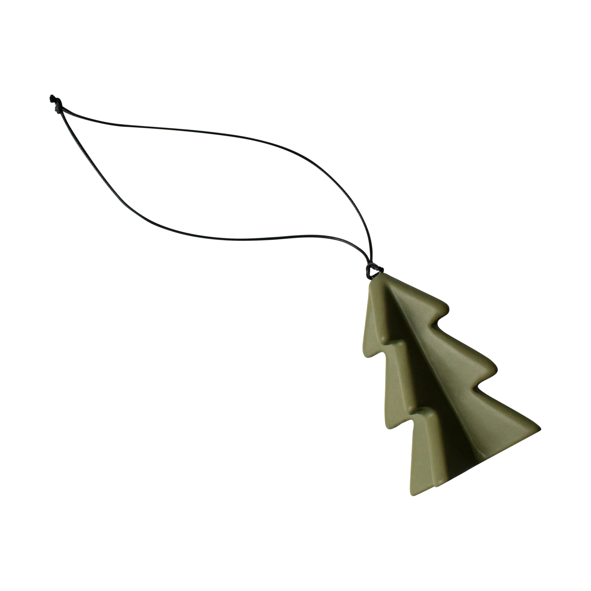 Décoration suspendue Hanging winter tree 7 cm, Green DBKD