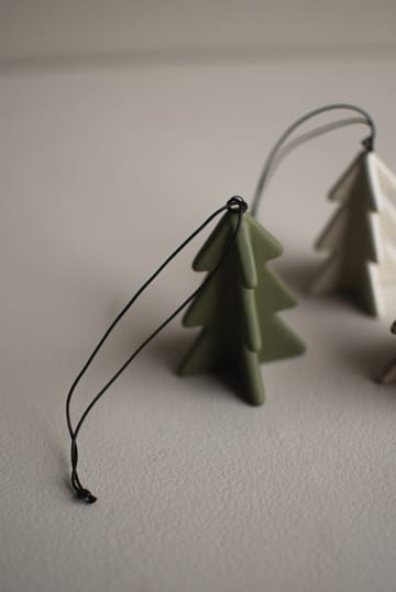 Décoration suspendue Hanging winter tree 7 cm - Green - DBKD