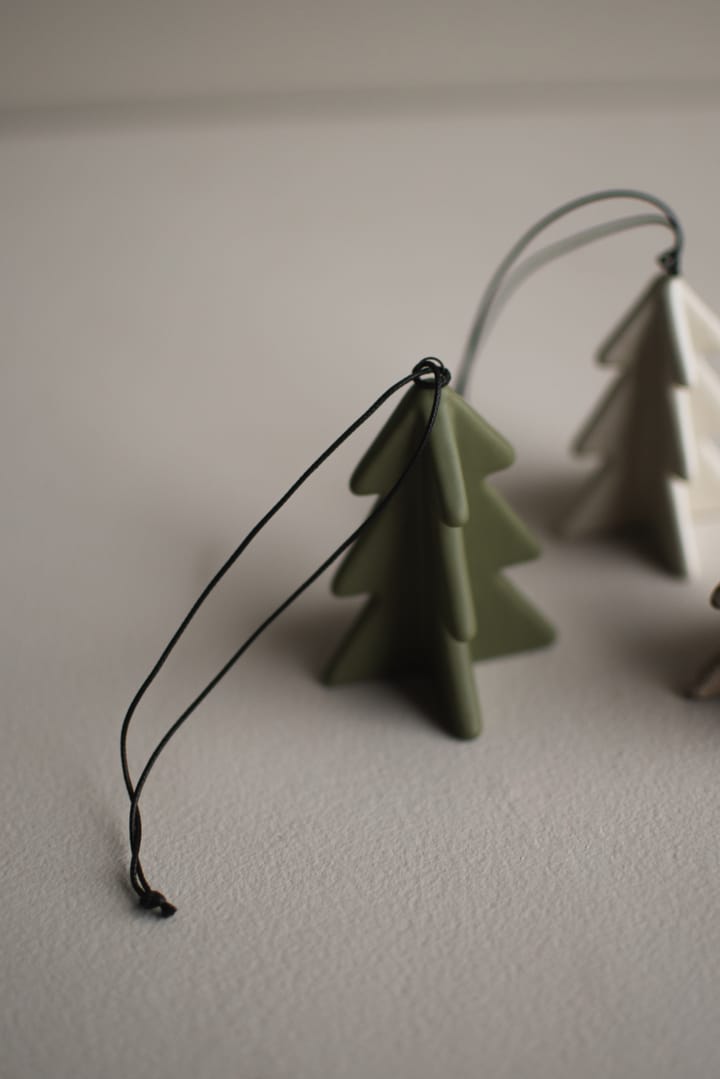 Décoration suspendue Hanging winter tree 7 cm, Green DBKD